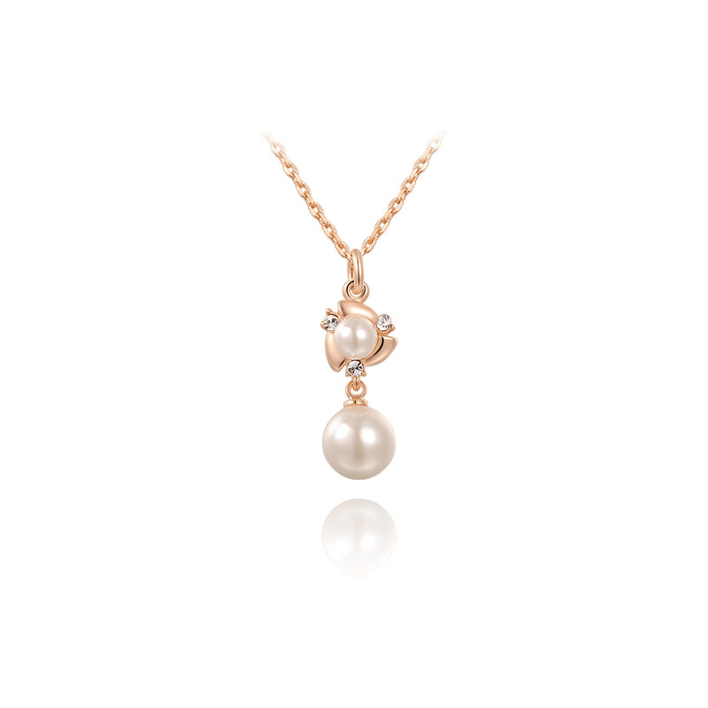 LM moda Elegantní řetízek s perlou