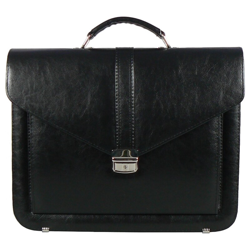 Aktovka REAbags 7173 - černá/nikl 15 l