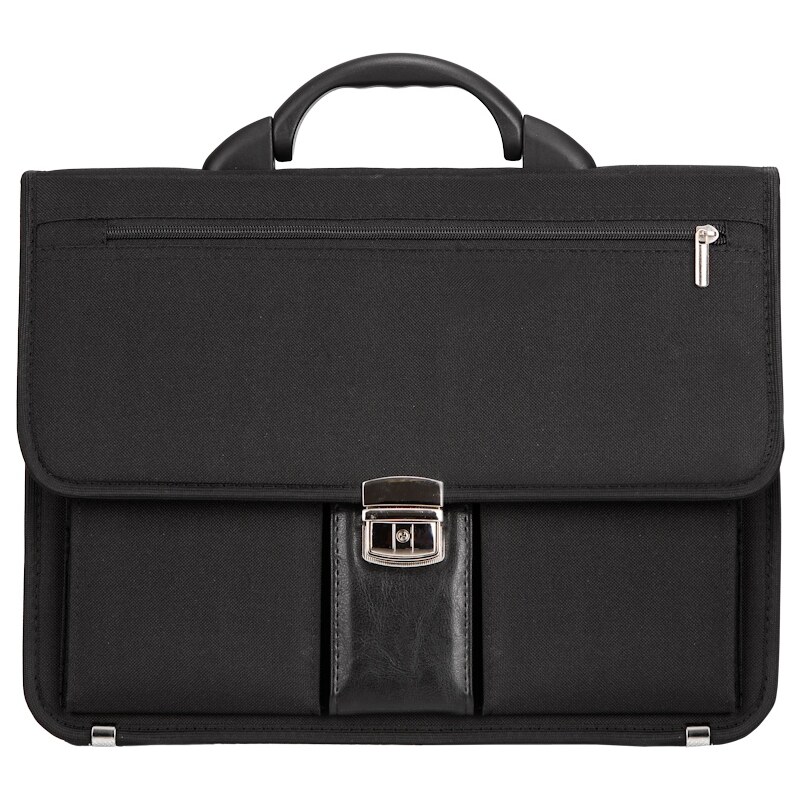 Aktovka REAbags 8001/1-T - černá/nikl 19 l