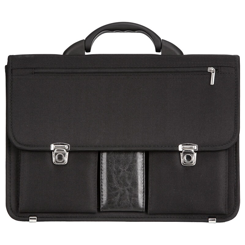 Aktovka REAbags 8001/2-T - černá/nikl 19 l
