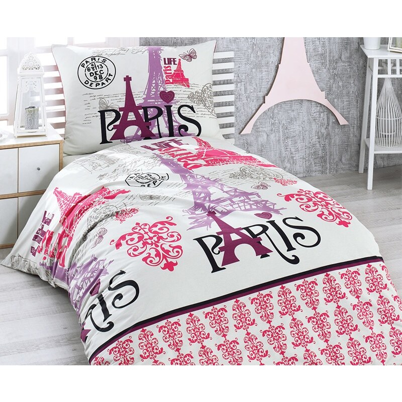 Bade Home Povlečení Paris lila