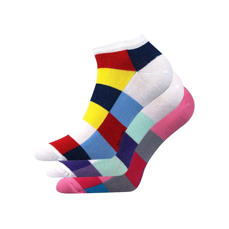 VOXX 3pack ponožek Piki Mix 36 barevná 35-38