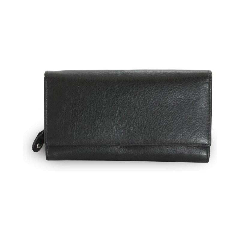 Černá dámská psaníčková kožená peněženka Imogen