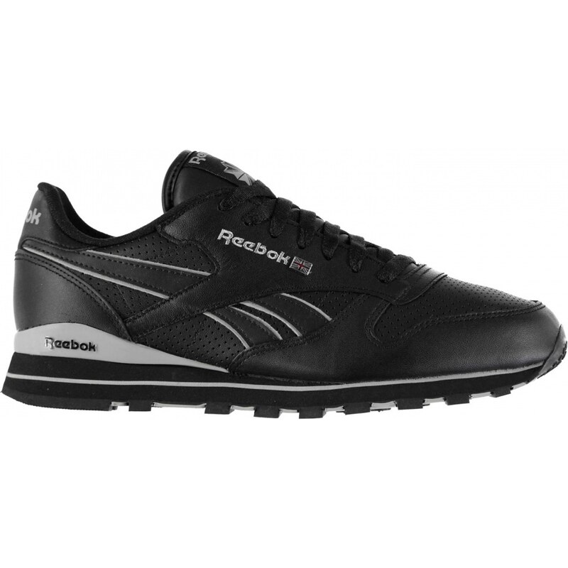 Reebok Classic Leather Clip Performance Mens Trainers, black/grey