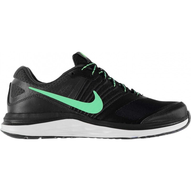 Nike Dual Fusion X Mens Running Shoes, black/green