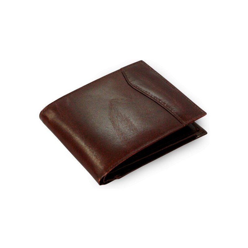 Tmavě hnědá pánská kožená peněženka Kevin