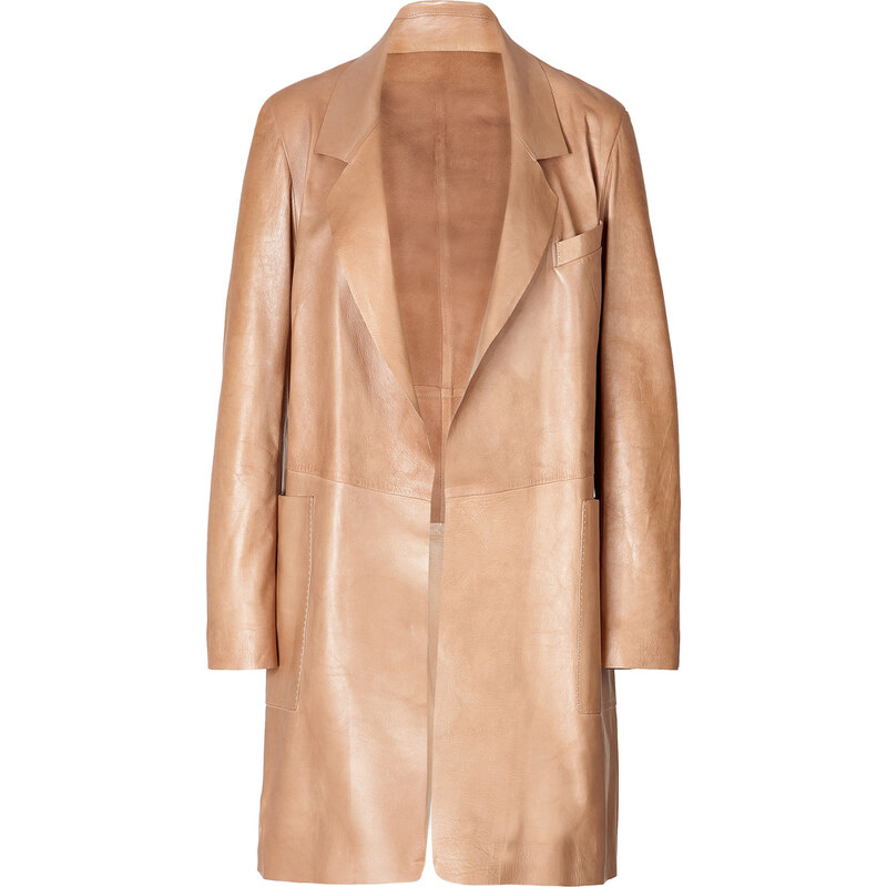 Donna Karan New York Leather Coat