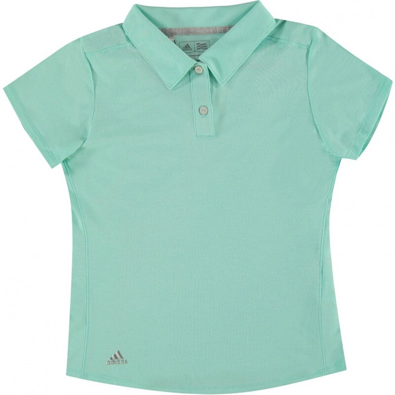 Adidas Short Sleeve Polo Shirt Junior Girls, mint