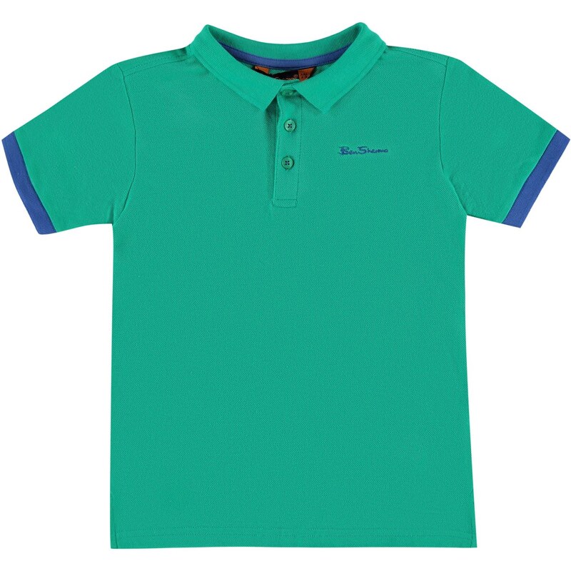 Ben Sherman 48T Short Sleeved Juniors Polo Shirt, green
