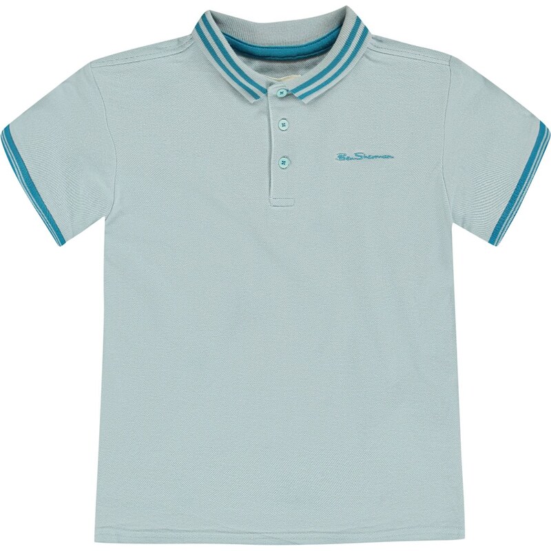 Ben Sherman 66J Short Sleeve Polo Infant Boys, mineral blue