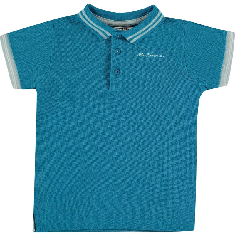 Ben Sherman 66J Short Sleeve Polo Infant Boys, turquoise