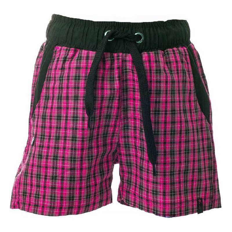 O'Style Dívčí outdoorové šortky - černo-růžové