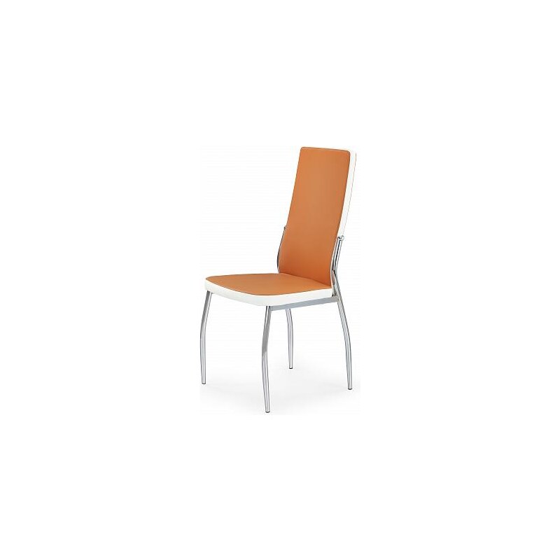 Jídelní židle K210, oranžovo-bílá