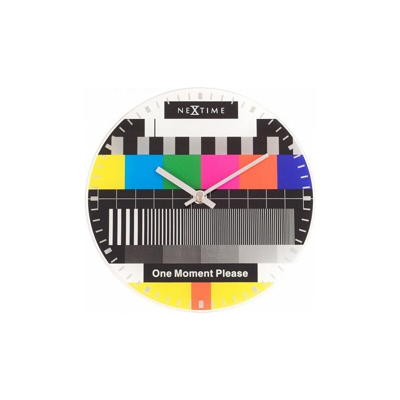 Designové nástěnné hodiny 8802 Nextime Small Testpage 30cm