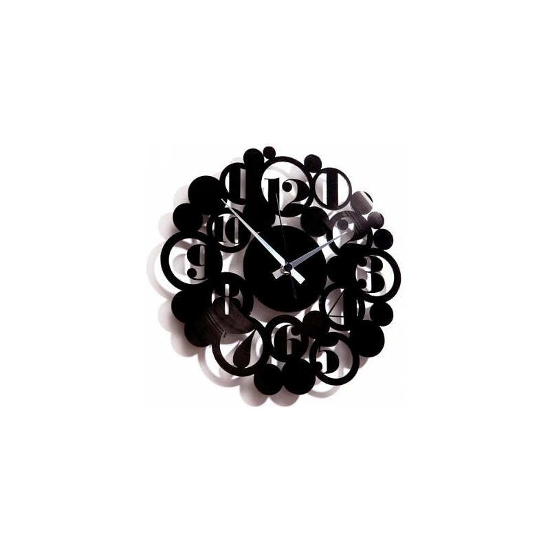 Designové nástěnné hodiny Discoclock 018 Bodoni Bubbles 30cm