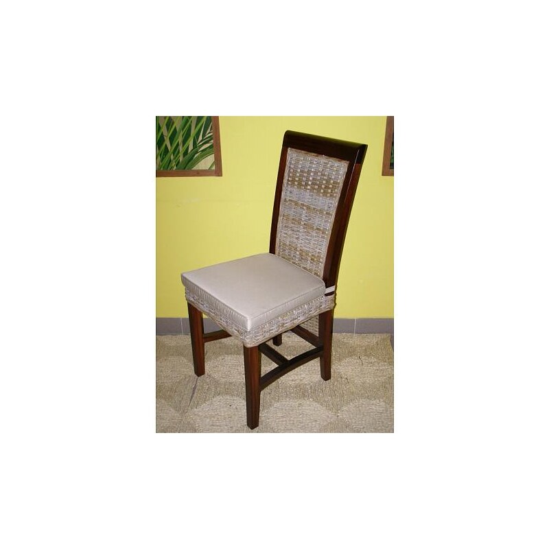 Ratanová jídelní židle Balero-mahagon