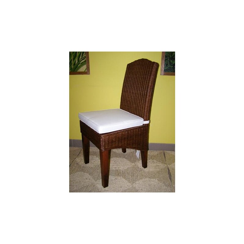 Ratanová jídelní židle Corina-tmavá