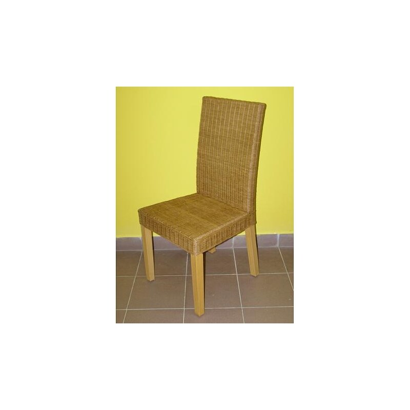 Ratanová židle SEATTLE NATUR- konstrukce borovice