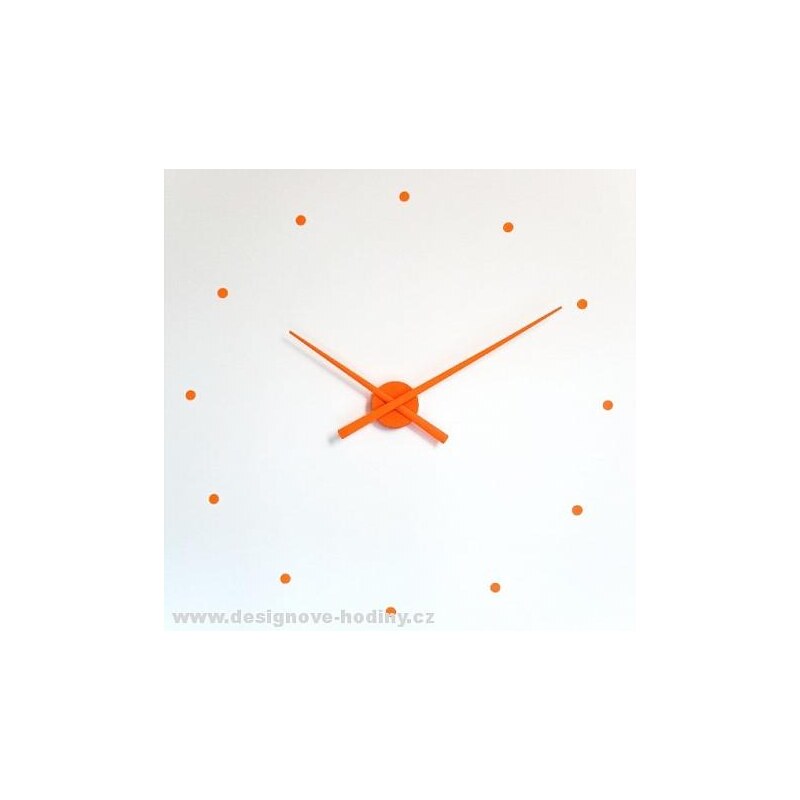 Designové nástěnné hodiny NOMON OJ oranžové 50cm