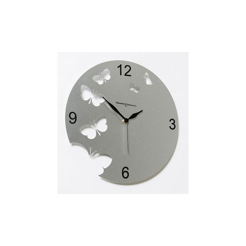Designové hodiny D&D 201 Meridiana, stříbrný lak
