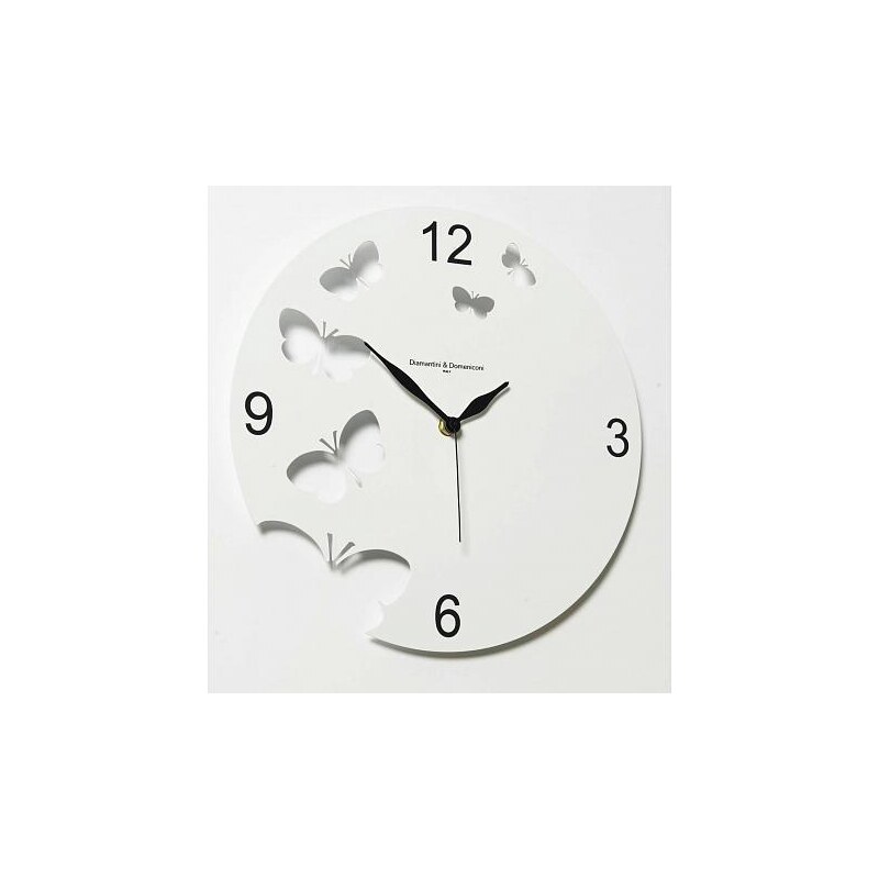Designové hodiny D&D 201 Meridiana, bílý lak
