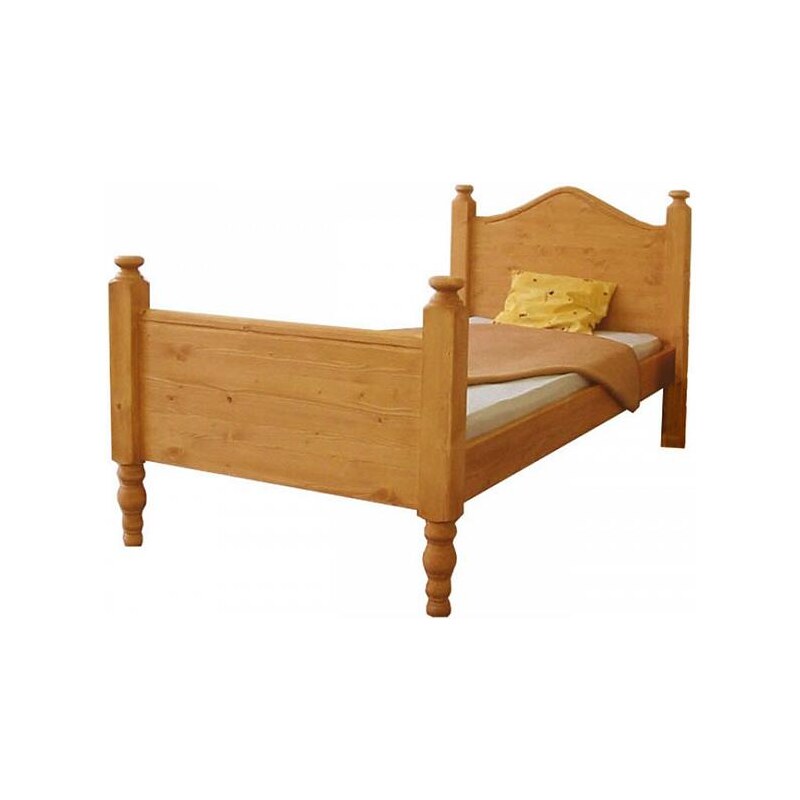 Dřevěná postel Rustical jednolůžková