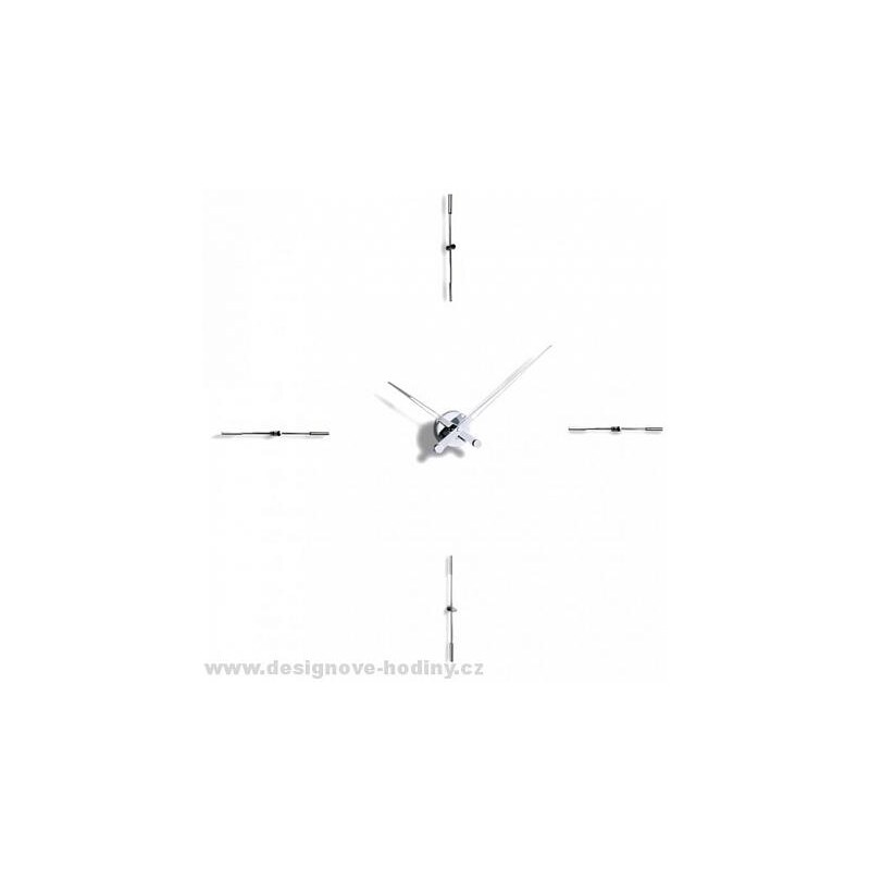 Designové nástěnné hodiny Nomon Merlin Inox 110cm