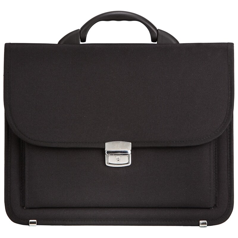 Aktovka REAbags 7416-T - černá/nikl 15 l