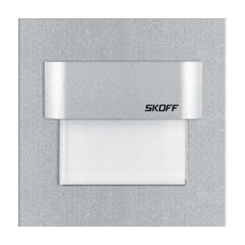 Skoff Skoff 02-01-02-01-0177 - LED schodišťové svítidlo TANGO 0,8W/10V hliník/bílé SK0005