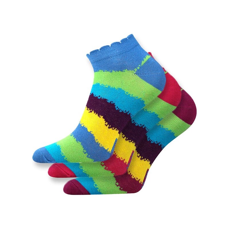 VOXX 3pack ponožek Piki Mix 39 barevná 35-38
