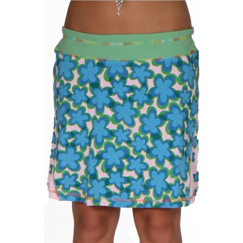 Španělsko Mini sukně na léto s květinkami - XL
