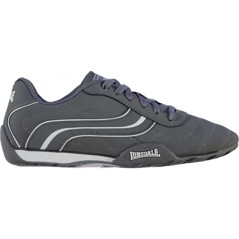 Lonsdale Camden Mens Trainers, grey/white