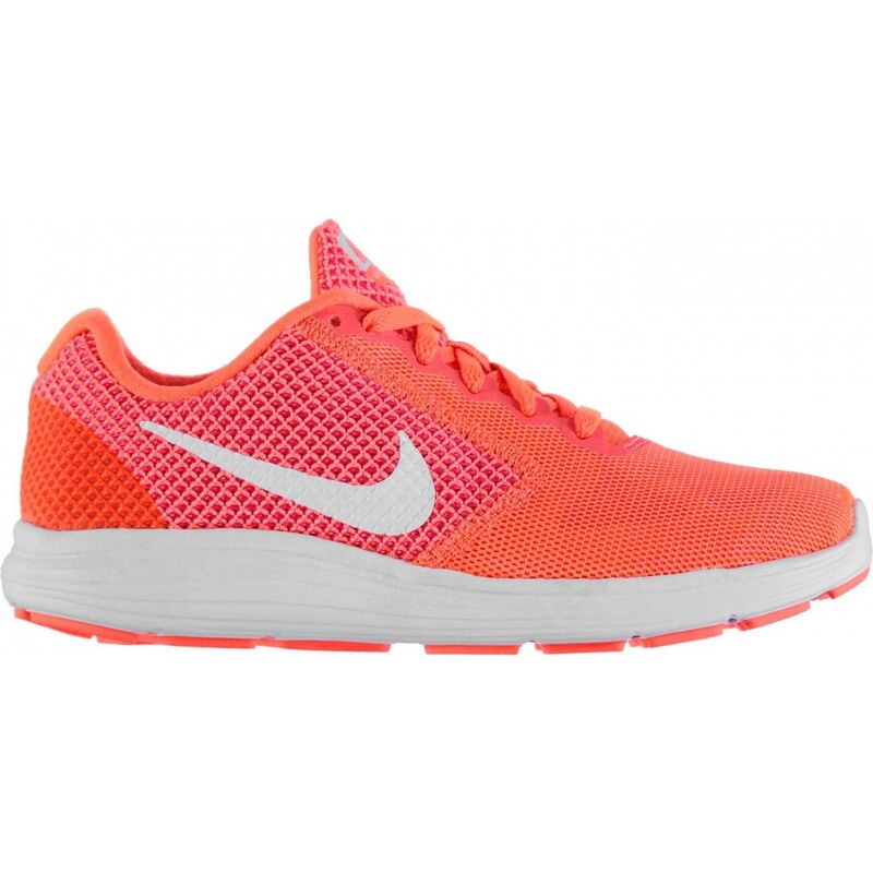 Nike Revolution 3 Ladies Trainers, orange/white