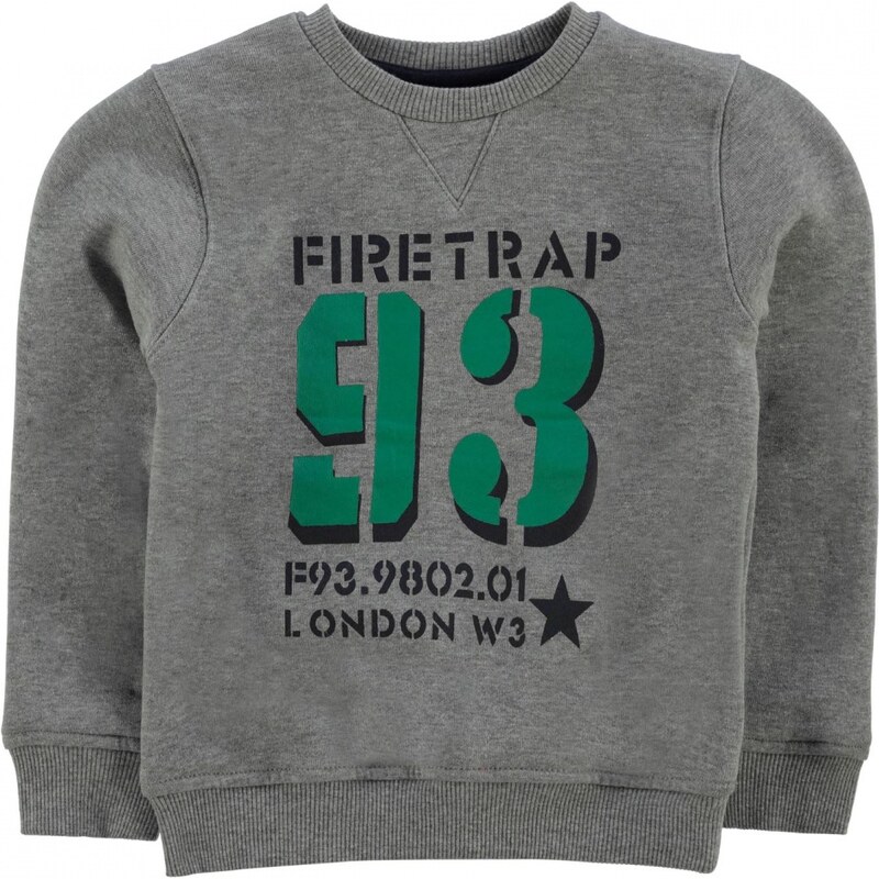 Firetrap Crew Sweater Child Boys, grey heather