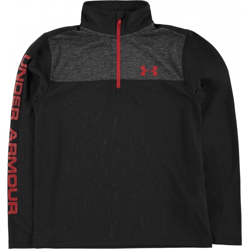 Under Armour Prototype Quarter Zip Top Junior Boys, black/red