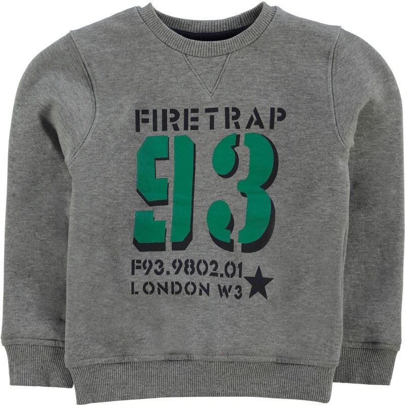 Firetrap Crew Sweater Child Boys, grey heather