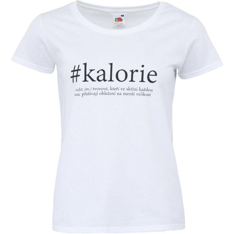 Bílé dámské tričko ZOOT Originál Kalorie