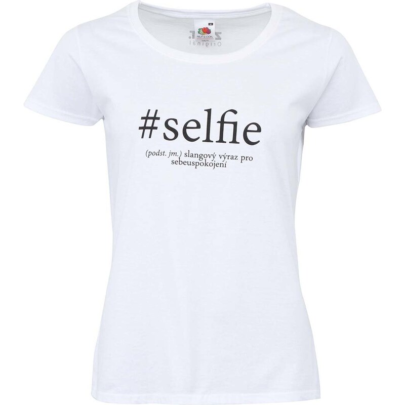 Bílé dámské tričko ZOOT Originál Selfie
