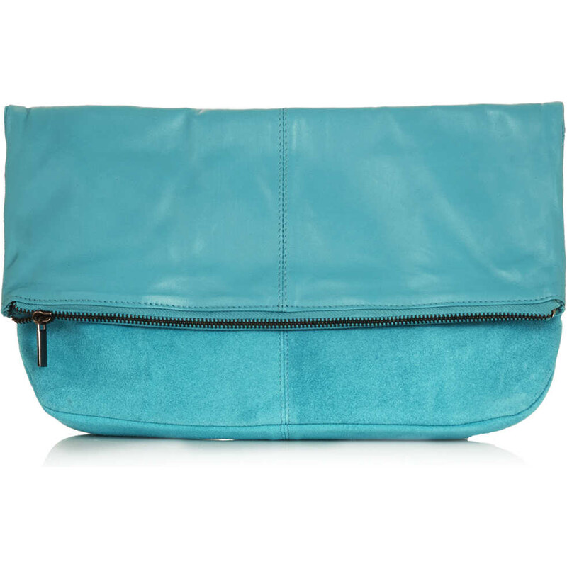 Topshop Leather Fold Over Clutch