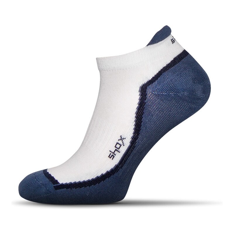 Buďchlap Bílo - modré pánske ponožky