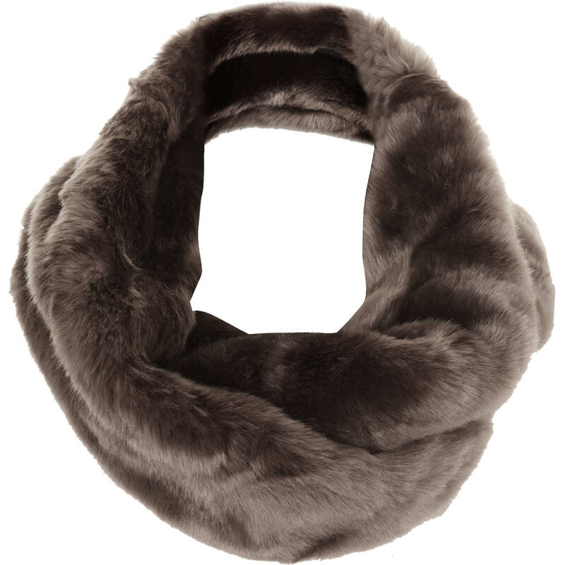 Topshop Lux Twist Fur Snood