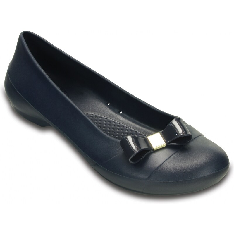 Crocs modré baleríny Gianna Bow Flat Navy