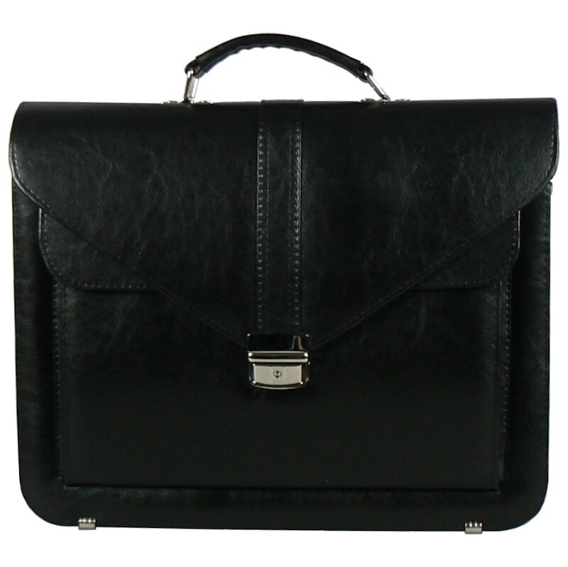 Aktovka REAbags 7173B - černá/nikl 15 l