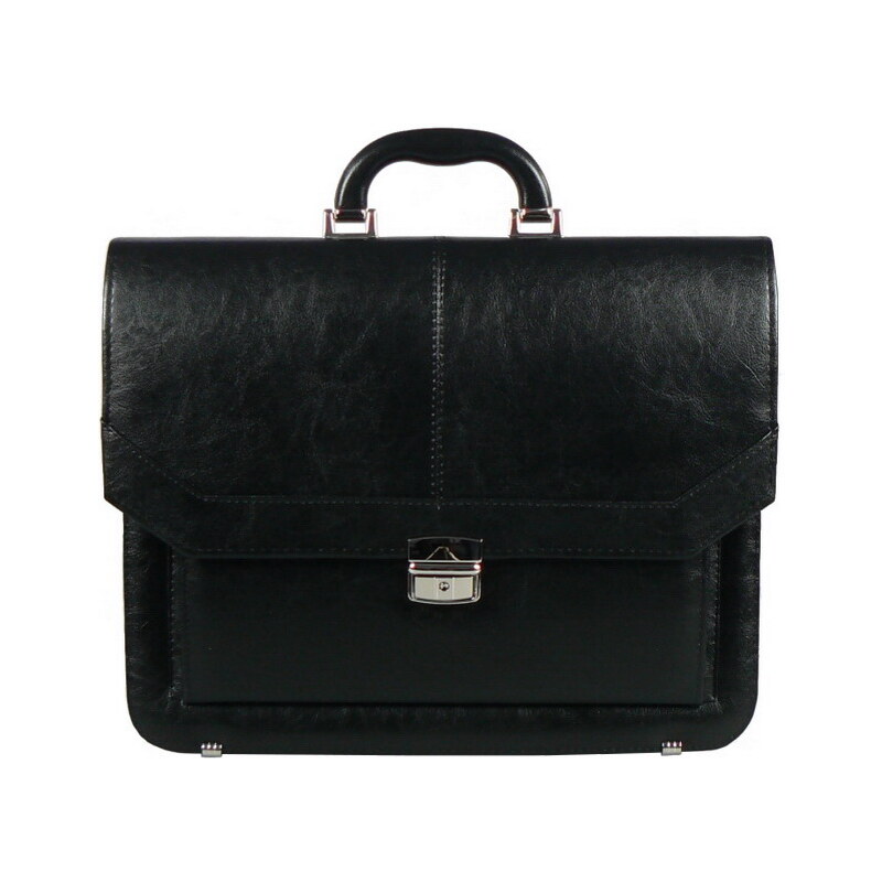 Aktovka REAbags 7253-TR - černá/nikl 15 l