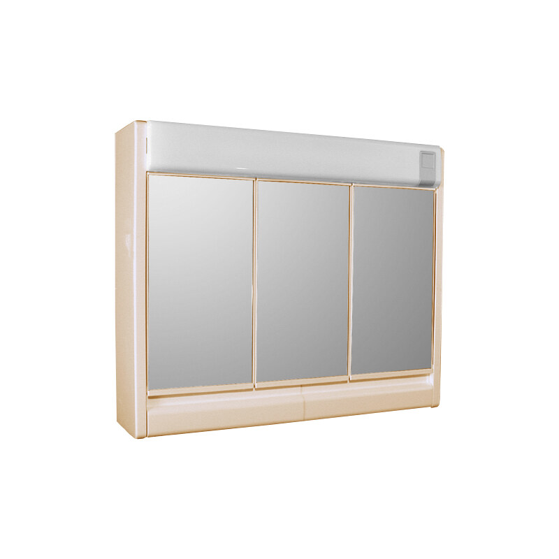Jokey Plastik RUBÍN BEIGE Zrcadlová skříňka se žárovkou 2x40 W - béžová