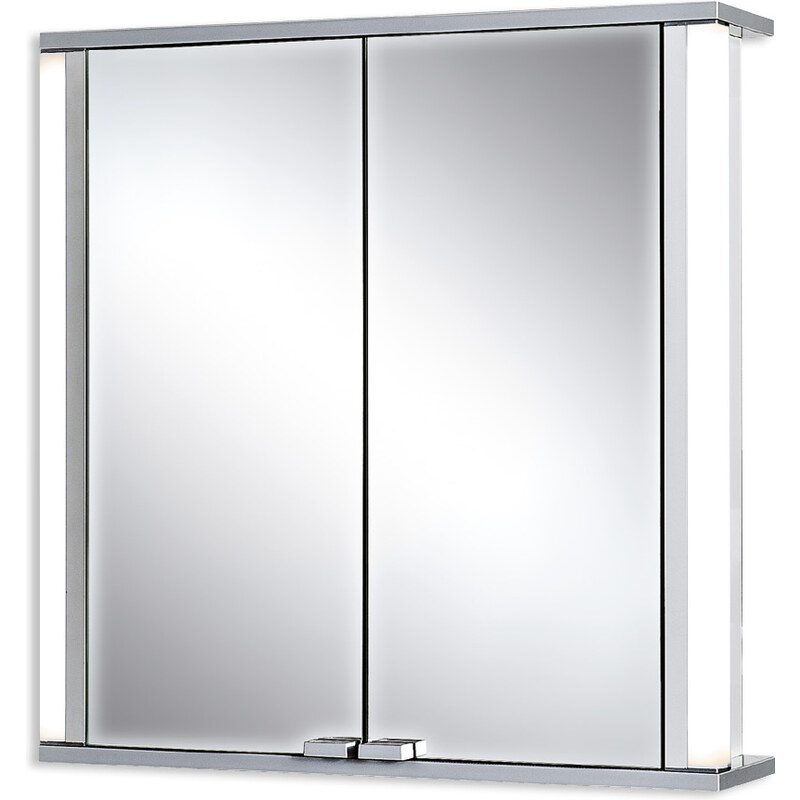 Jokey Plastik MARNO Zrcadlová skříňka - bílá, hrany aluminium/barva