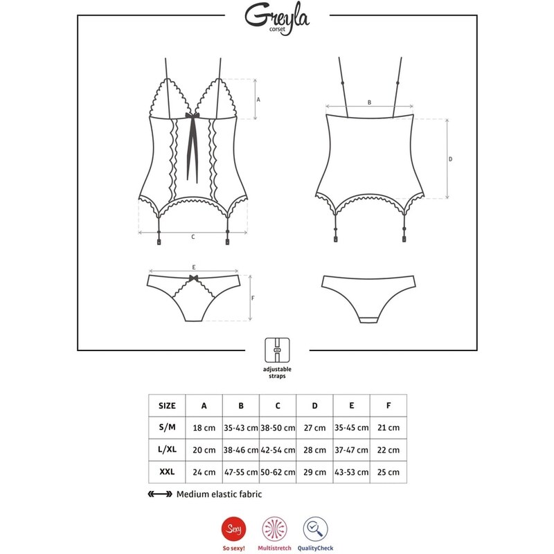 Obsessive Výprodej Korzet Greyla corset