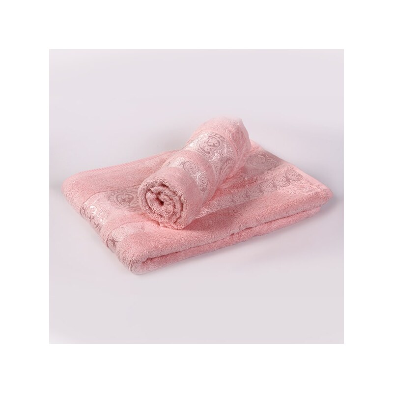 Ladik, ABC Tekstil Bambusový ručník Bella - světle růžový