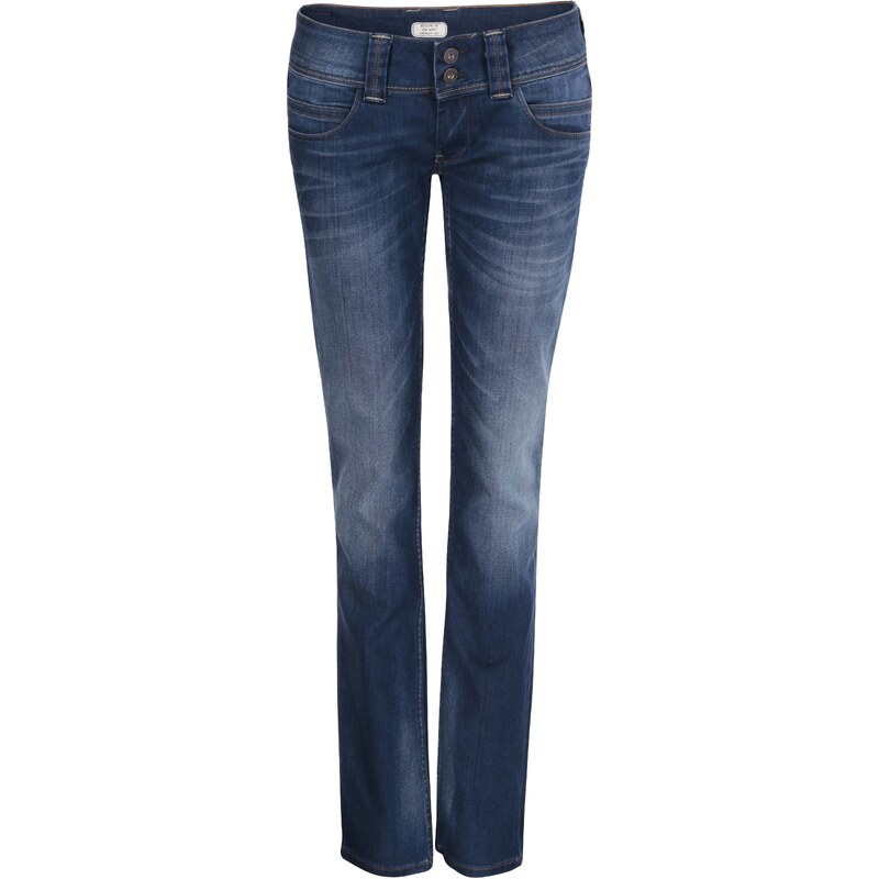 Tmavě modré dámské džíny s nízkým pasem Pepe Jeans Venus