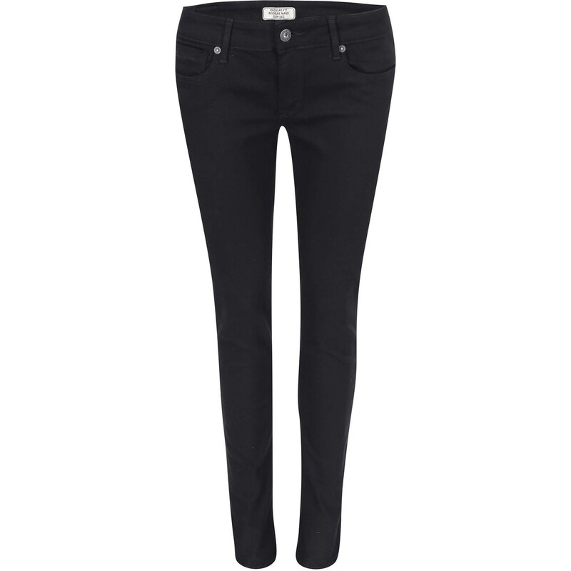 Černé dámské džíny s nízkým pasem Pepe Jeans Soho
